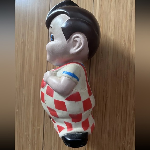 Vintage: Bob’s Big Boy Rubber Piggy Bank - niagara plastics with plug - Picture 3 of 5